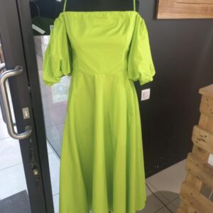 Платье с открытыми плечами IMPERIAL зеленый