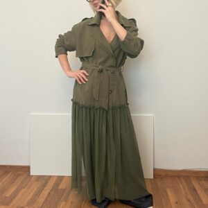 Тренч с юбкой сеткой JOLEEN