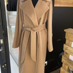 Пальто беж демисезонное альпака
